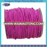 custom round high tenacity jacquard logo elastic cord bungee cord