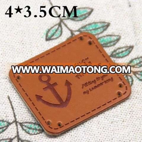 Fashion Design of Woven Leather Patch for Garment