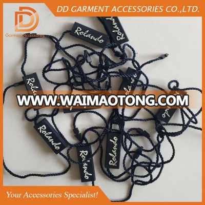 customized logo plastic hang tag string