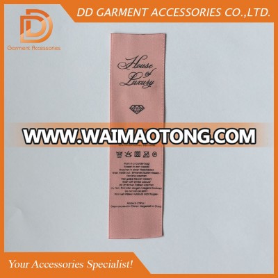 care label satin ribbon